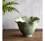 7.5" Lt Green Deco Planter