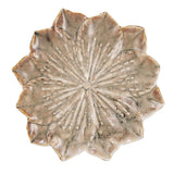 10" Round Stoneware Flower Plate
