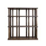 Mango Wood Slatted Shelf with 3 Shelves