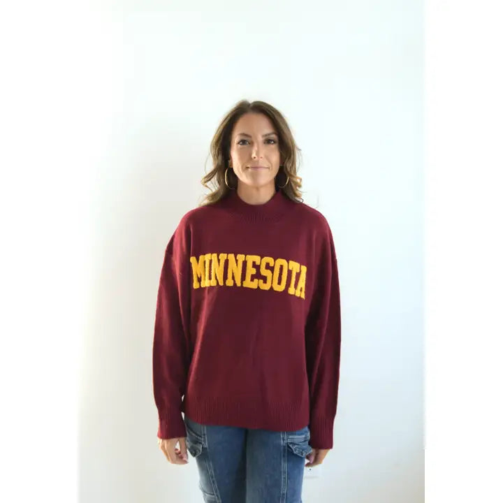 Minnesota Varsity Turtleneck Turtleneck Sweater