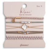 Glimmer Hair Tie Bracelets - Medium