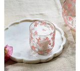 3.5" Dried Pink Hydrangea Glass Votive Jar