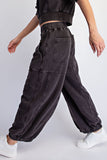 Mineral Washed Terry Pant