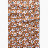 Geometry Falling Acorns Tea Towel