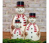 Metal Snowman With Hat