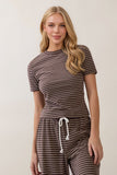 Everyday Ease Striped Lounge Top