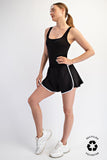 Recycled Butter Tiger Stripe Romper
