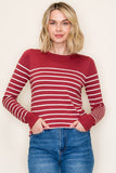 Block Striped Pullover Sweater