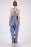 Casual Loose Fit Solid Knit Baggy Jumpsuit