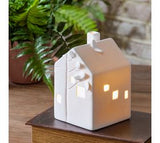 5.3" LED Tree Print Design Ceramic House