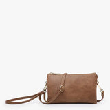 Riley Monogrammable 3 Compartment Crossbody/wristlet | Chestnut
