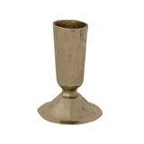 Hand-forged Iron Taper Holder - Brass Finish