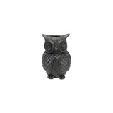 Resin Owl Shaped Taper Holder, Black