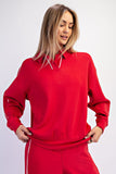 Modal Poly Piping Polo Top