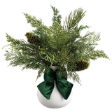 16" Mixed Cedar & Pine (ceramic Vase)