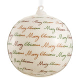 6" Glass Xmas Ball Ornament