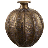 11" Metal Vase - Gold