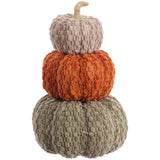 16.5" Stacking Pumpkin - Green/Orange