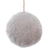 5" Fur Ball Ornament - Grey