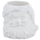 8" Ceramic Santa Vase - Cream
