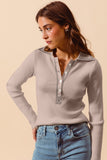 Stretchy Everyday Rib Knit Top