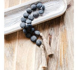 35.43" Blk. Terra Cotta Beads