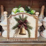 Provincial Christmas Bell Framed Art