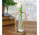 Gold Industrial Stem Vase