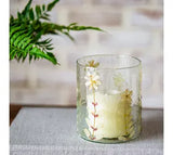 5" Pressed Petunia Flower Jar