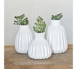 Matte White Ceramic Vase