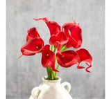 9" Stem Red Calla Lily