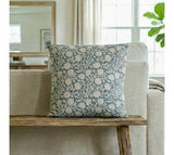 20 X 20 Blue Water Lily Pillow