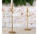 Gold Deer Head Pillar Candle Stand