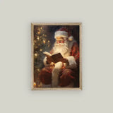 Classic Santa Framed Antique Art | 24x32