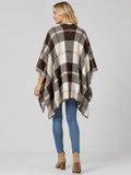 Plaid Ruana