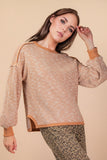 Oversized Printed Knit Top