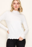 Lettuce Edged Pullover Sweater