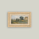 In The Hills Framed Antique Art | 14x9