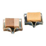 4-1/2" Square Stoneware Sponge Holder/soap Dish