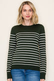 Block Striped Pullover Sweater