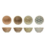 2-1/2 Round Stoneware Pinch Pot W/ Patterns