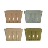 4 Square X 3h Stoneware Berry Basket