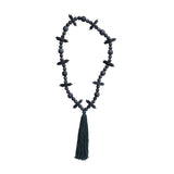 72"l Mango Wood & Jute Rope Bats Garland, Black