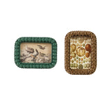 Resin Ball Photo Frame, Green & Brown
