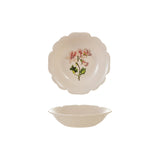 Stoneware Pleated Scalloped Bowl