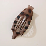 Leaf Oval Hair Clip