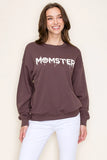 'momster' With Pumpkin Sweatshirt