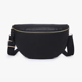 Janae Whipstitch Crossbody/sling Bag – Detailed Strap | Black