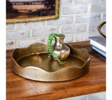 11.5" Gold Ruffle Dish