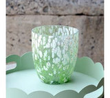 5.5" Green Speckle Votive